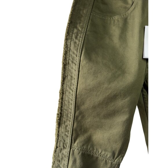 Isabel Marant Étoile Jessie Cropped Pants Khaki Army Green EU 36 / US 4 NWT - Picture 14 of 14